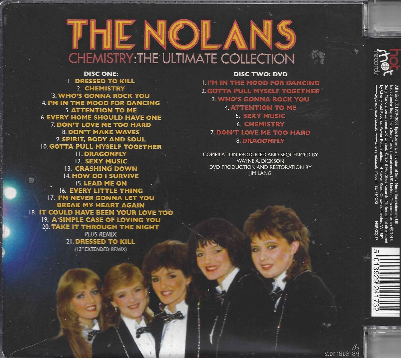 The Nolans ‎– Chemistry: The Ultimate Collection Cd + Dvd - Dubman Home ...